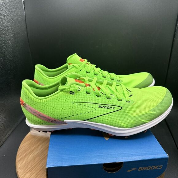 Brooks Draft XC Mens Size 11.5 Track Spikes Green Cross Country Shoes Cleats main image 5